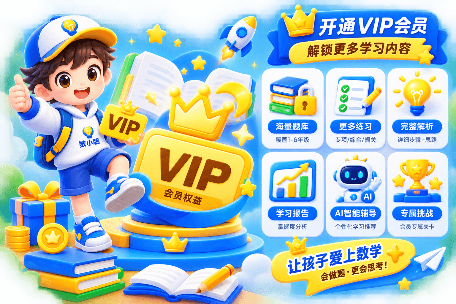 数小聪 VIP 会员功能展示